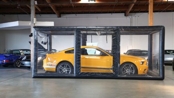 Store your Mustang like it deserves. The CarCapsule Indoor Showcase features your car while preserving it.
