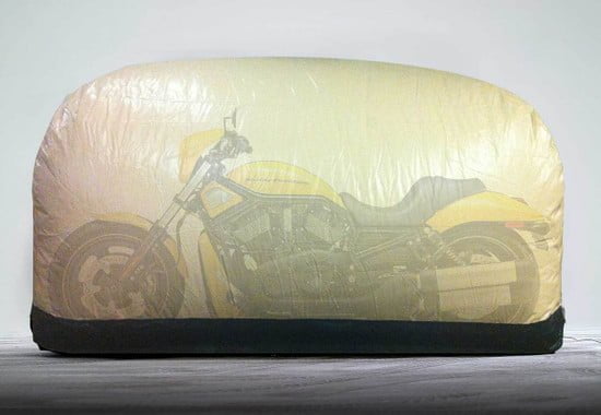 Outdoor Car Capsule Bike Capsule. Protects your motorcycle from the elements outside while keeping the moisture out.