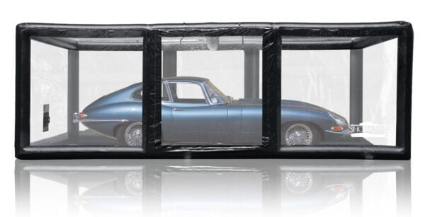 Store your Jaguar like it deserves. The CarCapsule Indoor Showcase features your car while preserving it.