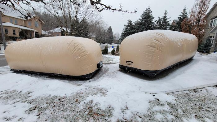 2 winter car covers car bubble by CarCapsule storage. Custom also available.